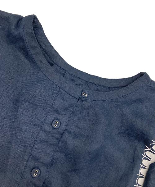 genten（ゲンテン）genten (ゲンテン) リネンワンピース ネイビー サイズ:40の古着・服飾アイテム