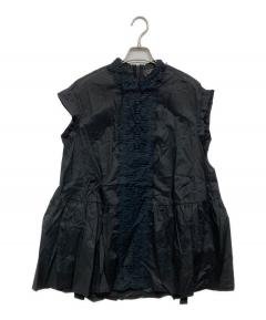 中古・古着通販】yunahica (ユナヒカ) リネンフリルブラウス ホワイト