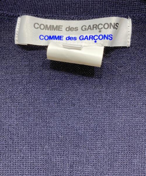 COMME des GARCONS COMME des GARCONS（コムデギャルソン コムデギャルソン）COMME des GARCONS COMME des GARCONS (コムデギャルソン コムデギャルソン) レイヤードデザインウールカーディガン ネイビー サイズ: Sの古着・服飾アイテム