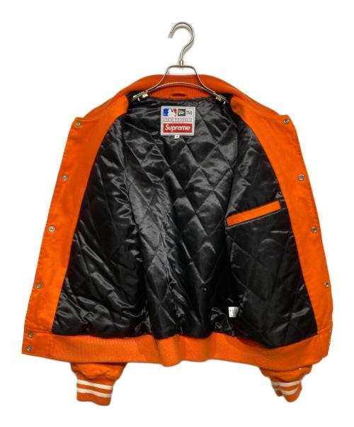 SUPREME（シュプリーム）SUPREME (シュプリーム) New Era (ニューエラ) MLB (エムエルビー) Varsity Jacket オレンジ サイズ:Mの古着・服飾アイテム