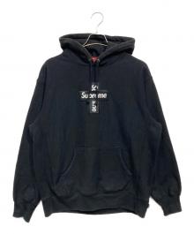 SUPREME（シュプリーム）の古着「Cross Box Logo Hooded Sweatshirt」｜ブラック