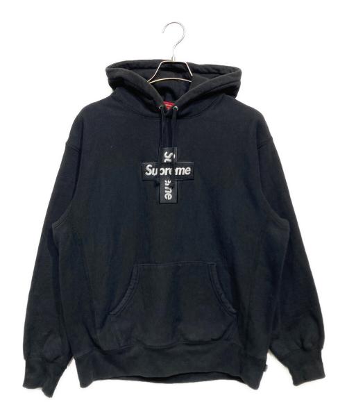 SUPREME（シュプリーム）SUPREME (シュプリーム) Cross Box Logo Hooded Sweatshirt ブラック サイズ:Mの古着・服飾アイテム