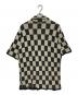 askyurself (アスクユアセルフ) CHECKERED CROCHET SHIRT ブラック×アイボリー サイズ:M：10000円