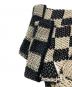 中古・古着 askyurself (アスクユアセルフ) CHECKERED CROCHET SHIRT ブラック×アイボリー サイズ:M：10000円