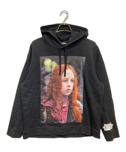 RAF SIMONS（ラフシモンズ）RAF SIMONS (ラフシモンズ) Classic Hoodie Christiane&Detlef ブラック サイズ:Mの古着・服飾アイテム