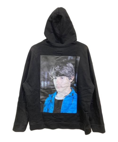 RAF SIMONS（ラフシモンズ）RAF SIMONS (ラフシモンズ) Classic Hoodie Christiane&Detlef ブラック サイズ:Mの古着・服飾アイテム