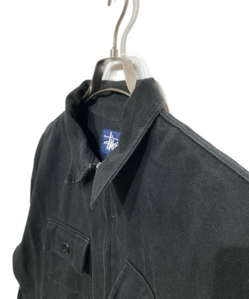 stussy（ステューシー）stussy (ステューシー) マルチポケットワークジャケット ブラック サイズ:Ｍの古着・服飾アイテム