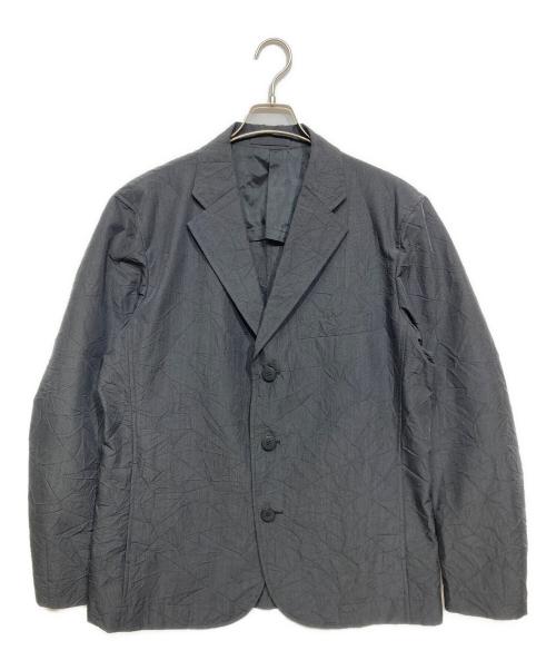 ISSEY MIYAKE MEN（イッセイミヤケメン）ISSEY MIYAKE MEN (イッセイミヤケメン) シワ加工テーラードジャケット グレー サイズ:4の古着・服飾アイテム