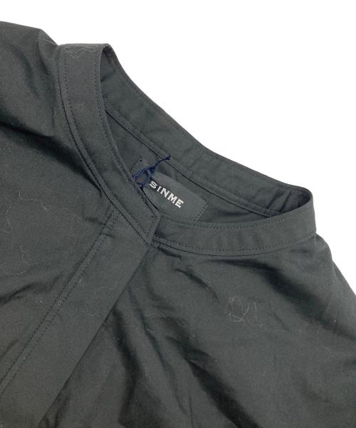 SINME（シンメ）SINME (シンメ) ボリュームシャツ ブラック サイズ:Mの古着・服飾アイテム