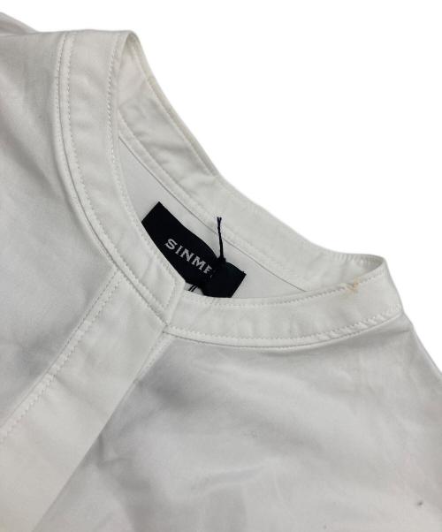 SINME（シンメ）SINME (シンメ) ボリュームシャツ ホワイト サイズ:Mの古着・服飾アイテム