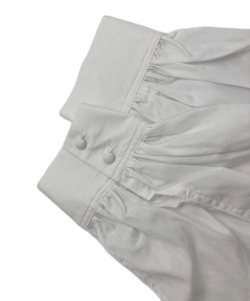 SINME（シンメ）SINME (シンメ) ボリュームシャツ ホワイト サイズ:Mの古着・服飾アイテム