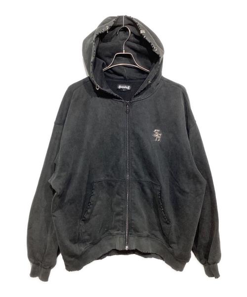 SUPPLIER（サプライヤー）SUPPLIER (サプライヤー) ジップパーカー ブラック サイズ:Lの古着・服飾アイテム