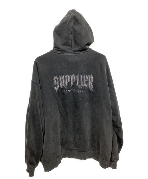 SUPPLIER（サプライヤー）SUPPLIER (サプライヤー) ジップパーカー ブラック サイズ:Lの古着・服飾アイテム
