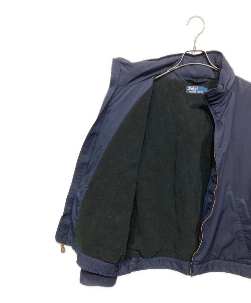 POLO RALPH LAUREN（ポロ・ラルフローレン）POLO RALPH LAUREN (ポロ・ラルフローレン) 裏フリース ジップブルゾン ネイビー サイズ:Lの古着・服飾アイテム