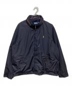 POLO RALPH LAURENポロ・ラルフローレン）の古着「パイピングナイロンジャケット」｜ネイビー