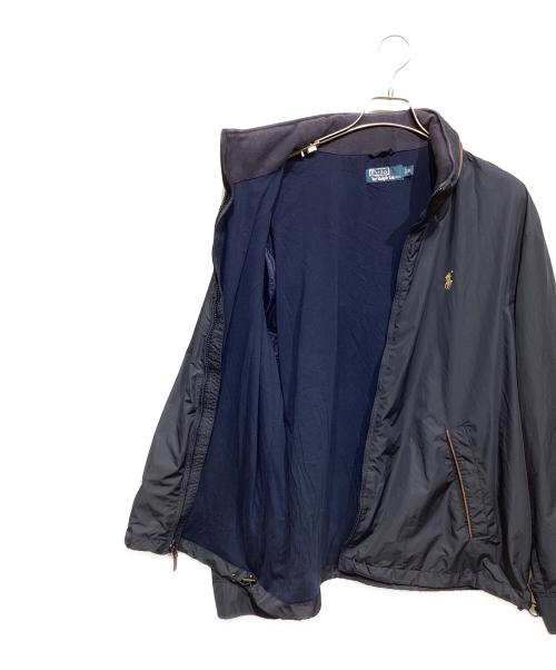 POLO RALPH LAUREN（ポロ・ラルフローレン）POLO RALPH LAUREN (ポロ・ラルフローレン) パイピングナイロンジャケット ネイビー サイズ:XLの古着・服飾アイテム