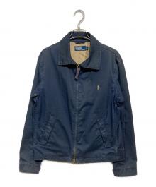 POLO RALPH LAUREN（ポロ・ラルフローレン）の古着「コットンジップブルゾン」｜ネイビー