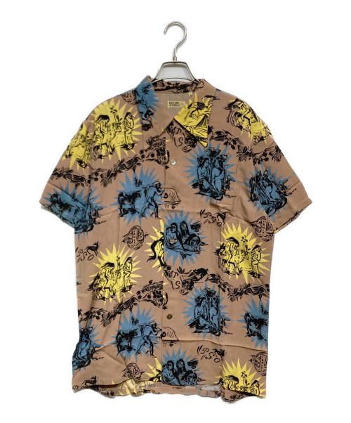 KEONI OF HAWAII（ケオニオブハワイ）KEONI OF HAWAII (ケオニオブハワイ) アロハシャツ ベージュ サイズ:Lの古着・服飾アイテム