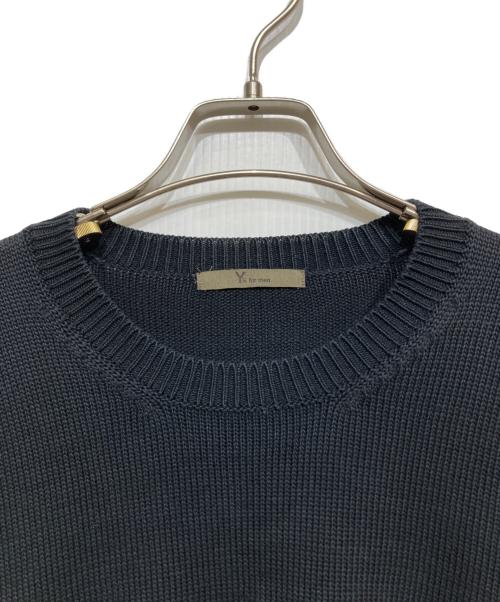 Y's for men（ワイズフォーメン）Y's for men (ワイズフォーメン) コットンクルーネックニット ブラック サイズ:記載なしの古着・服飾アイテム