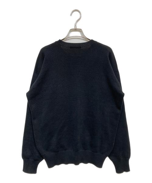 Y's for men（ワイズフォーメン）Y's for men (ワイズフォーメン) コットンクルーネックニット ブラック サイズ:記載なしの古着・服飾アイテム
