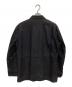 ISSEY MIYAKE (イッセイミヤケ) 比翼 カウレザージャケット ブラック サイズ:2：25000円
