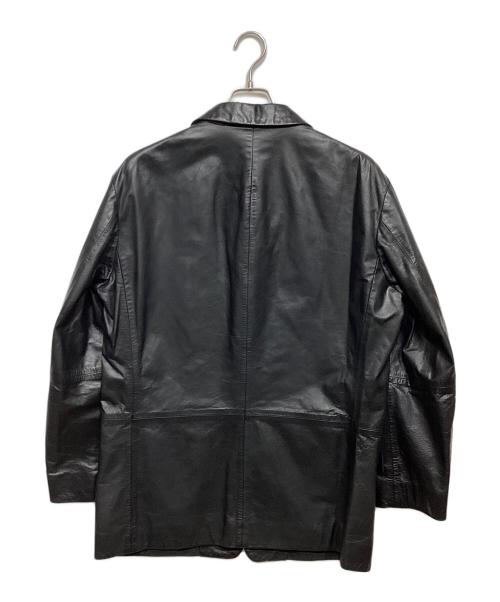 ISSEY MIYAKE MEN（イッセイミヤケメン）ISSEY MIYAKE MEN (イッセイミヤケメン) レザー3Bジャケット ブラック サイズ:2の古着・服飾アイテム