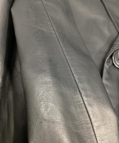 ISSEY MIYAKE MEN（イッセイミヤケメン）ISSEY MIYAKE MEN (イッセイミヤケメン) レザー3Bジャケット ブラック サイズ:2の古着・服飾アイテム