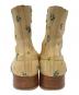 中古・古着 masu (エムエーエスユー) BALLET BOOTS(flower hand paint) ベージュ サイズ:42：30000円