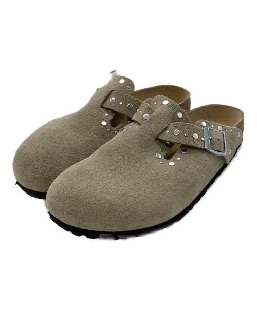BIRKENSTOCK（ビルケンシュトック）BIRKENSTOCK (ビルケンシュトック) Boston Rivet LEVE Taupe 1030418 ベージュ サイズ:US8の古着・服飾アイテム