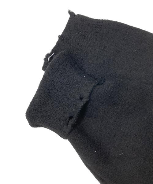 DAIRIKU（ダイリク）DAIRIKU (ダイリク) Fulling Damage Tite Polo Knit ブラック サイズ:Mの古着・服飾アイテム