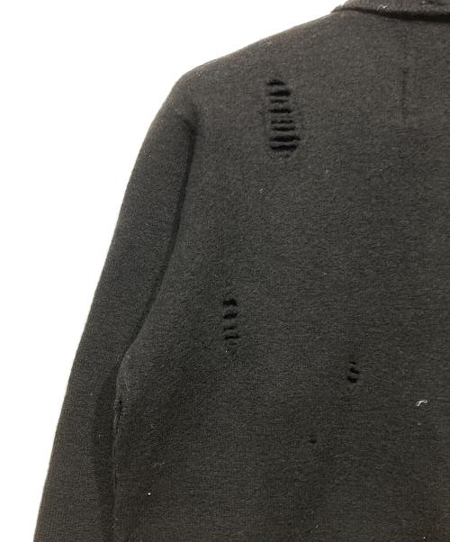 DAIRIKU（ダイリク）DAIRIKU (ダイリク) Fulling Damage Tite Polo Knit ブラック サイズ:Mの古着・服飾アイテム