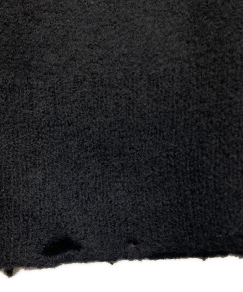 DAIRIKU（ダイリク）DAIRIKU (ダイリク) Fulling Damage Tite Polo Knit ブラック サイズ:Mの古着・服飾アイテム