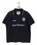 DAIRIKUダイリク）の古着「Lame Soccer Uniform Knit Pullover」｜ブラック