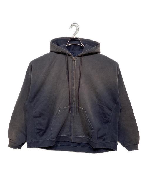 DAIRIKU（ダイリク）DAIRIKU (ダイリク) Water-Proof Vintage Hoodie ブラウン×ネイビー サイズ:Mの古着・服飾アイテム