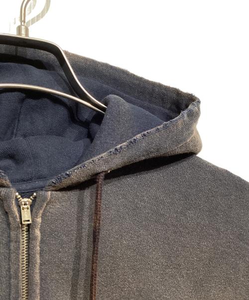 DAIRIKU（ダイリク）DAIRIKU (ダイリク) Water-Proof Vintage Hoodie ブラウン×ネイビー サイズ:Mの古着・服飾アイテム