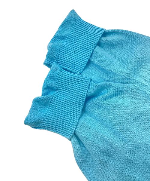 TTT MSW（ティー）TTT MSW (ティー) Diamond Knit Polo ブルー サイズ:Mの古着・服飾アイテム