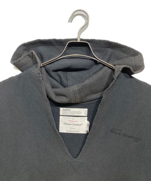 DAIRIKU（ダイリク）DAIRIKU (ダイリク) Water-Repellent Skipper Cut Off Hoodie ブラック サイズ:Mの古着・服飾アイテム