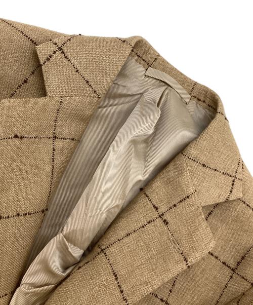 De Petrillo（デペトリロ）De Petrillo (デペトリロ) ウールリネンテーラードジャケット ベージュ サイズ:42の古着・服飾アイテム