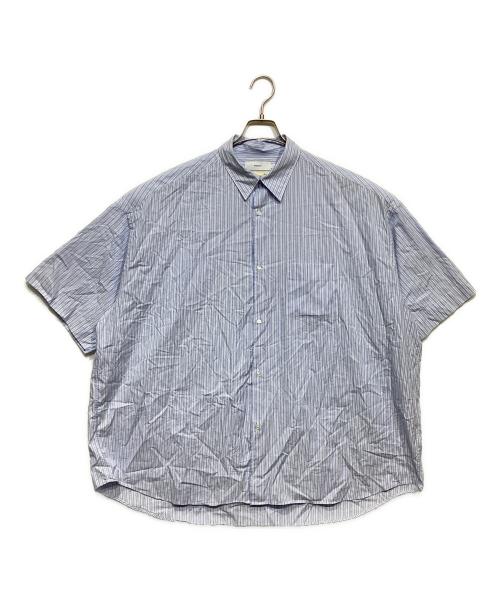Graphpaper（グラフペーパー）Graphpaper (グラフペーパー) SIDOGRAS S/S Oversized Regular Collar Shirt ブルー サイズ:2の古着・服飾アイテム