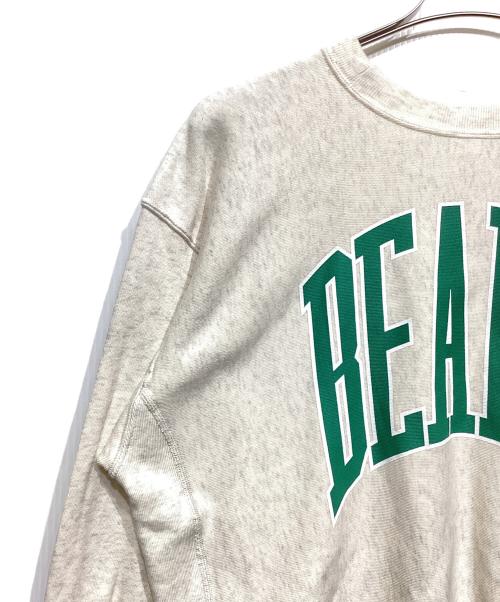 Champion（チャンピオン）Champion (チャンピオン) BEAMS (ビームス) プリントスウェット ベージュ サイズ:Sの古着・服飾アイテム
