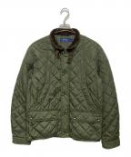 POLO RALPH LAURENポロ・ラルフローレン）の古着「襟コーデュロイキルティングジャケット」｜オリーブ