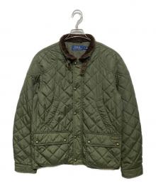 POLO RALPH LAUREN（ポロ・ラルフローレン）の古着「襟コーデュロイキルティングジャケット」｜オリーブ