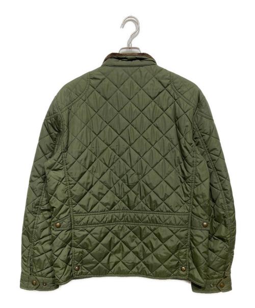 POLO RALPH LAUREN（ポロ・ラルフローレン）POLO RALPH LAUREN (ポロ・ラルフローレン) 襟コーデュロイキルティングジャケット オリーブ サイズ:Lの古着・服飾アイテム