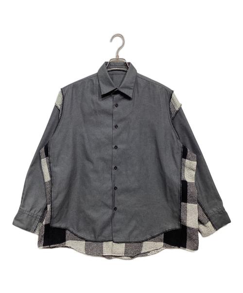 N.HOOLYWOOD（エヌ ハリウッド）N.HOOLYWOOD (エヌ ハリウッド) 再構築シャツ グレー サイズ:36の古着・服飾アイテム