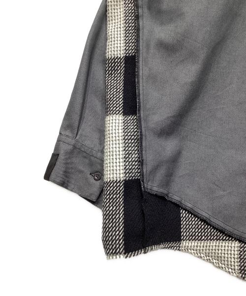 N.HOOLYWOOD（エヌ ハリウッド）N.HOOLYWOOD (エヌ ハリウッド) 再構築シャツ グレー サイズ:36の古着・服飾アイテム
