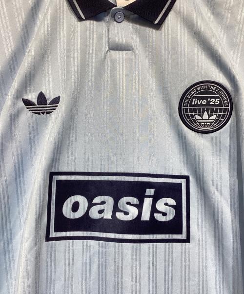adidas（アディダス）adidas (アディダス) oasis (オアシス) Live '25 サッカーシャツ スカイブルー サイズ:Lの古着・服飾アイテム