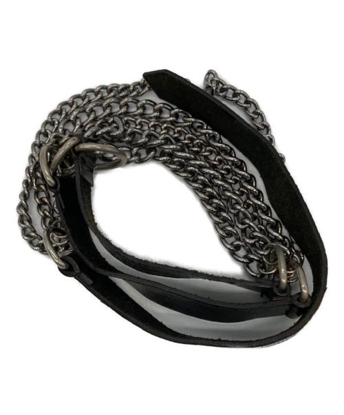 tricot COMME des GARCONS（トリココムデギャルソン）tricot COMME des GARCONS (トリココムデギャルソン) チェーンベルト ブラックの古着・服飾アイテム
