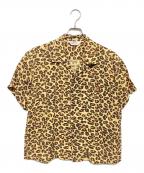 Star OF HOLLYWOODスターオブハリウッド）の古着「HIGH DENSITY RAYON OPEN SHIRT “LEOPARD”」｜ベージュ