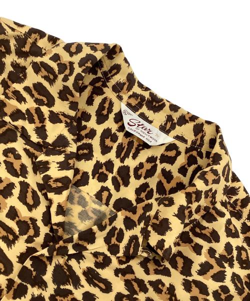 Star OF HOLLYWOOD（スターオブハリウッド）Star OF HOLLYWOOD (スターオブハリウッド) HIGH DENSITY RAYON OPEN SHIRT “LEOPARD” ベージュ サイズ:XLの古着・服飾アイテム
