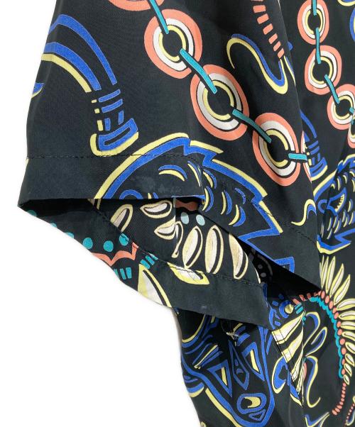 Sun Surf（サンサーフ）Sun Surf (サンサーフ) RAYON HAWAIIAN SHIRT “PARADISE PICTOGRAPH”　SS38811 ブラック サイズ:Lの古着・服飾アイテム
